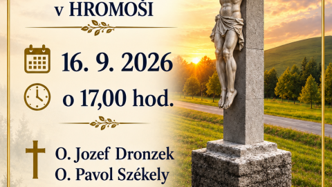 POZVÁNKA NA POSVÄTENIE KRÍŽA