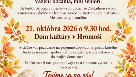 Mesiac úcty k starším - spoločné jesenné tvorenie
